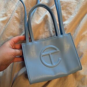 Authentic Telfar Small Cerulean Blue Bag